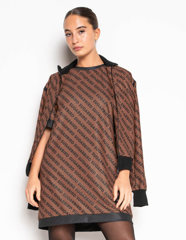 Gelis Brown Monogram tunic