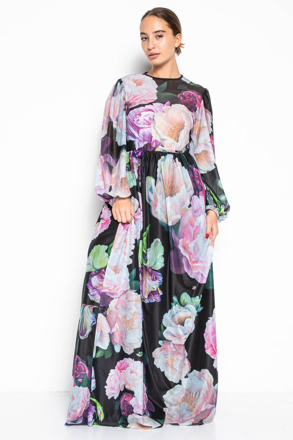 Itto-Jozefa Maxi La Vie En Rose dress