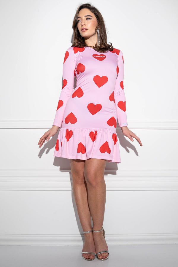 Kamaha Love SB pink-red dress