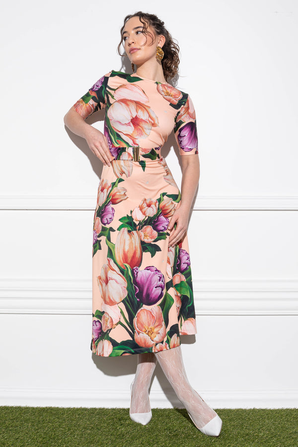 Tilael La Vie En Tulip peach dress